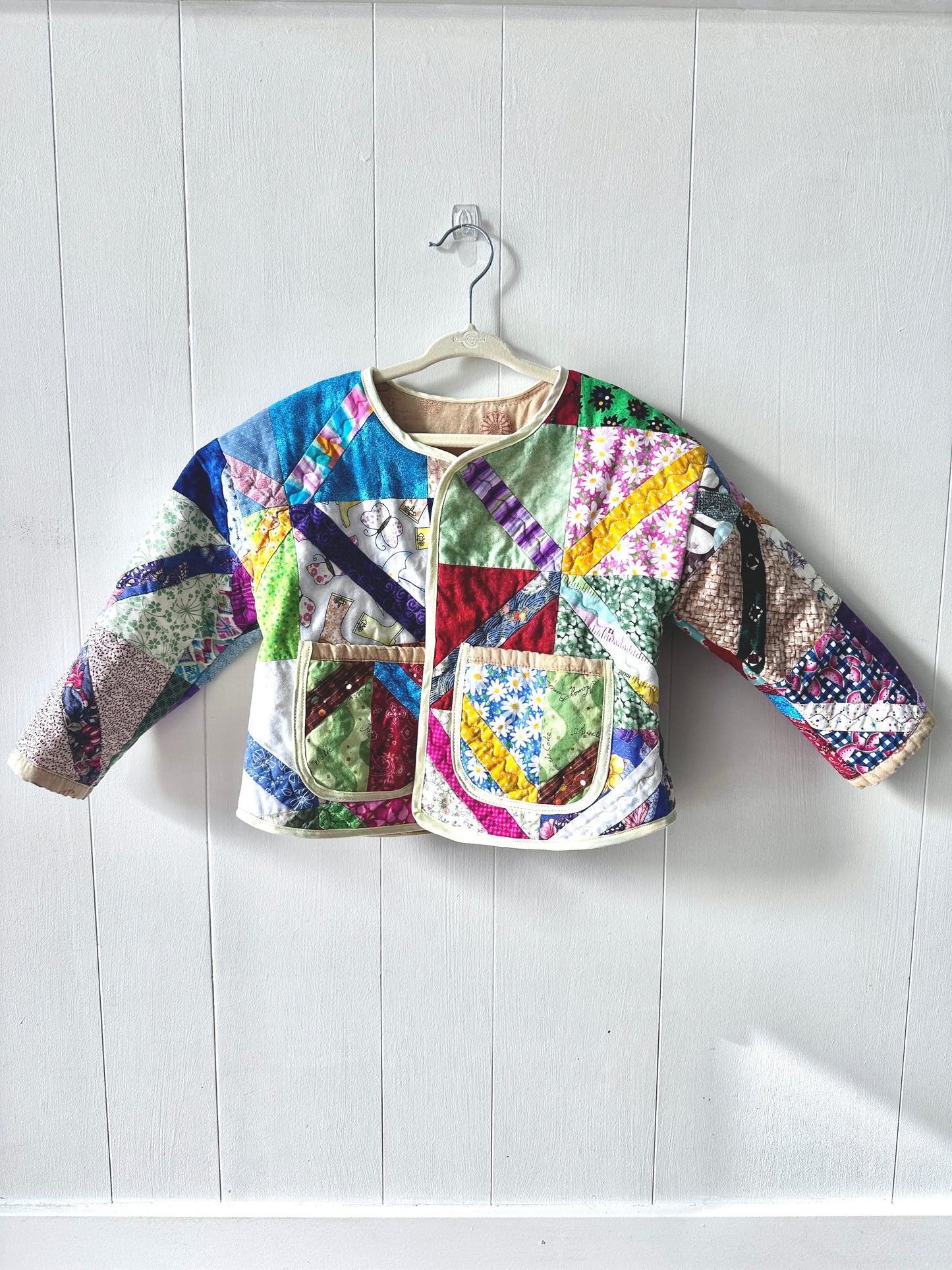 Multi-Color Kids Quilt Jacket 2-4T
