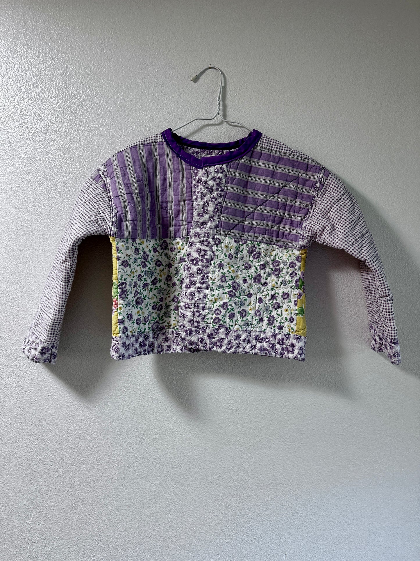Lavender Fields Boxy Quilt Jacket