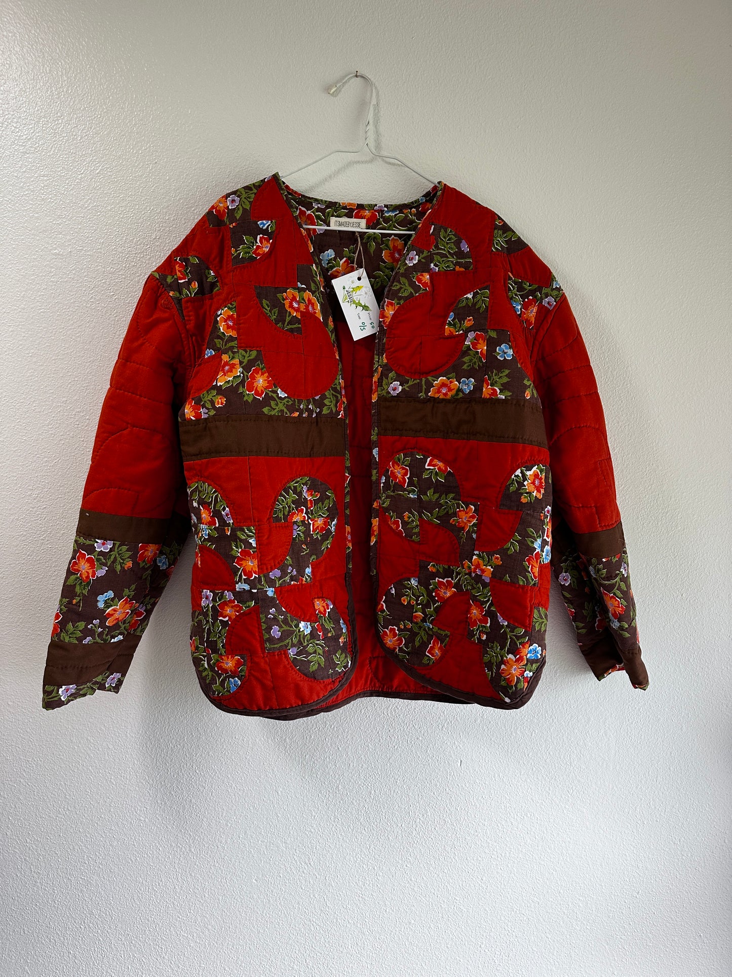 Orange and Brown Quilt Jacket