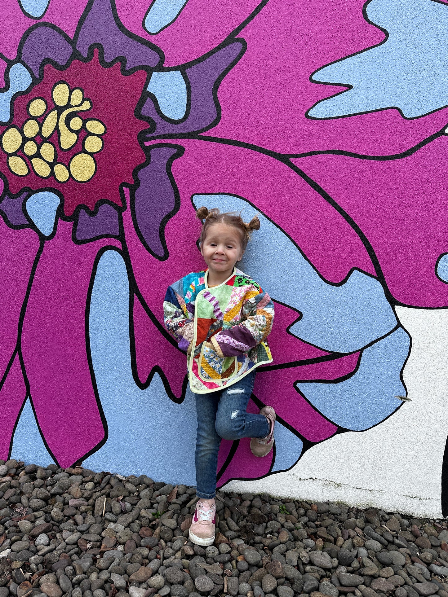 Multi-Color Kids Quilt Jacket 2-4T