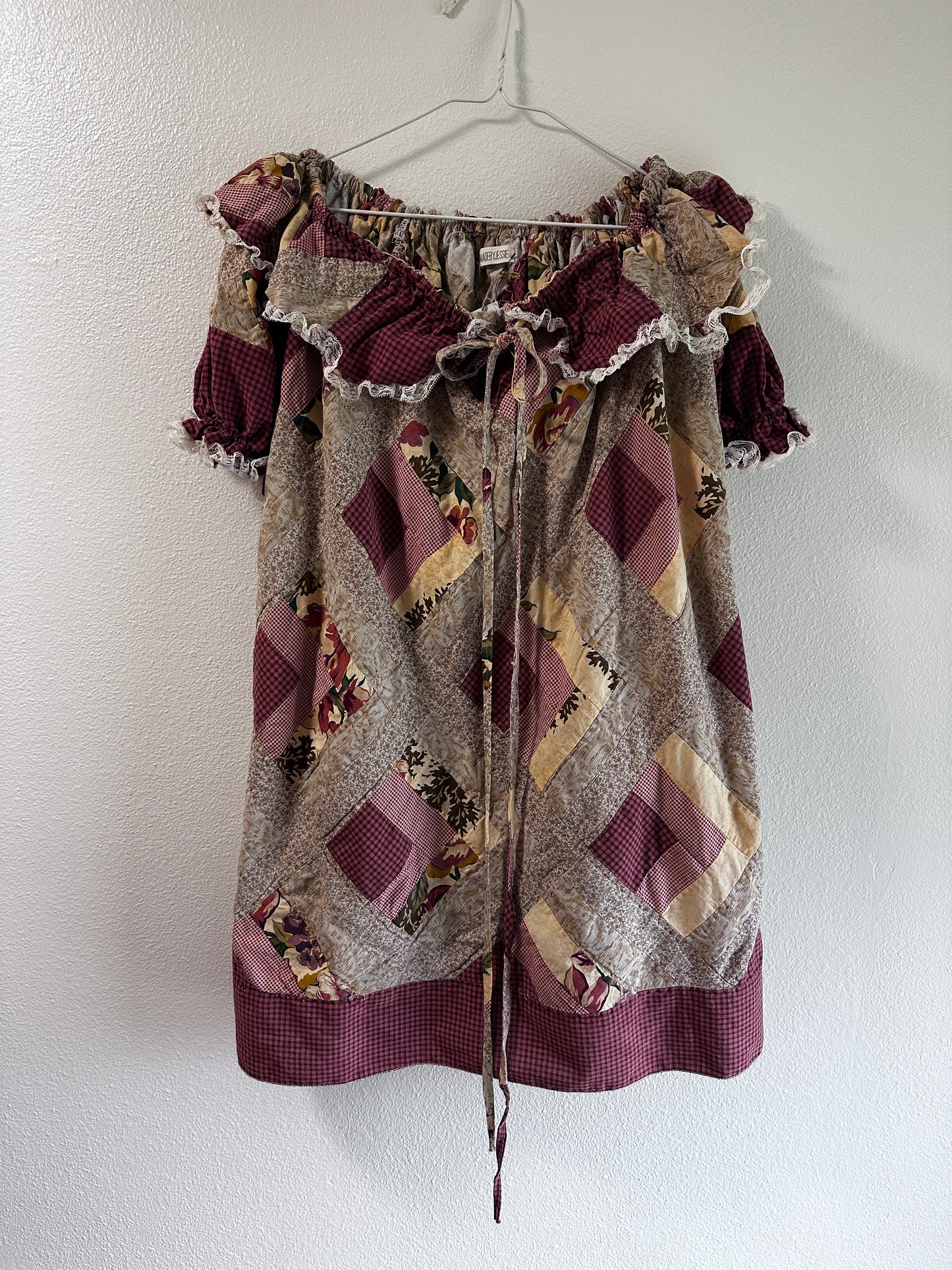 Patchwork Picnic Dress – One Size (O/S)