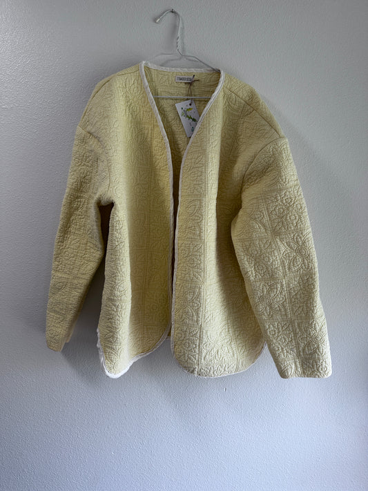 Butter Yellow Quilt Jacket