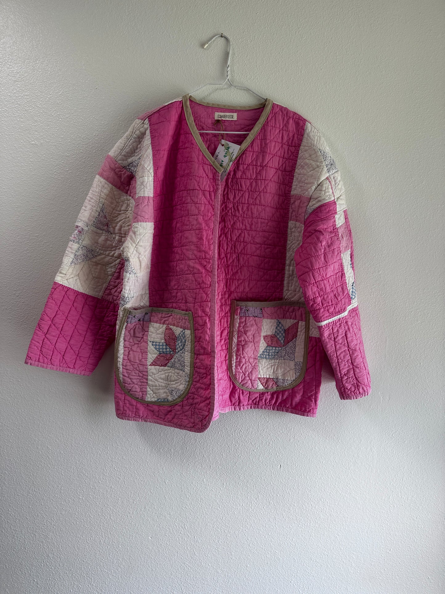 Oversized Boxy Antique Quilt Jacket